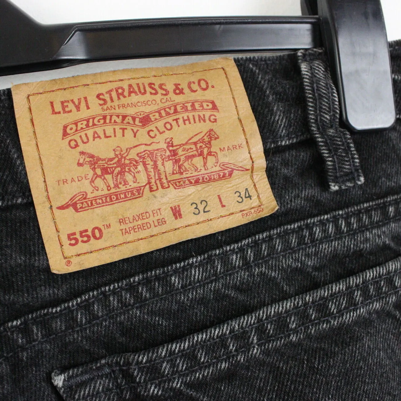 LEVIS 550 Jeans Black Charcoal | W32 L34