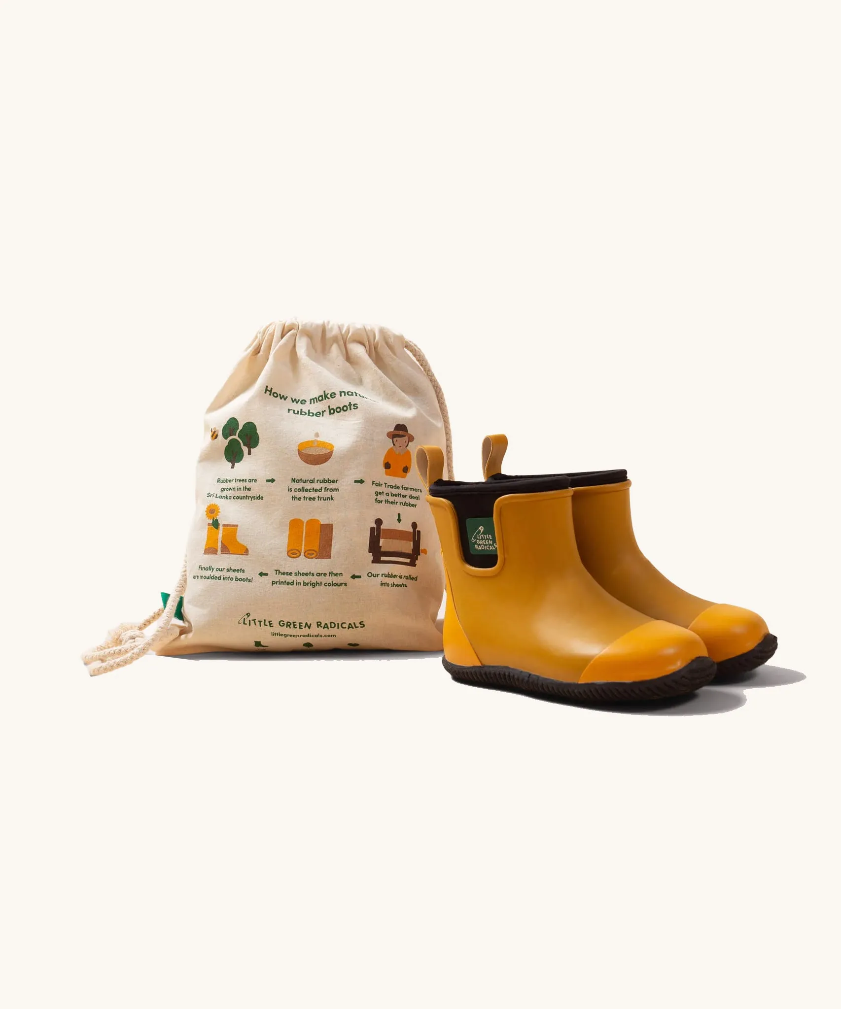 LGR Ankle Wellington Boots - Gold