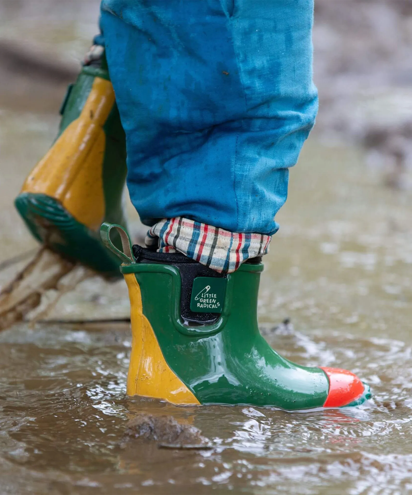 LGR Kids Ankle Wellington Boots - Colourblock