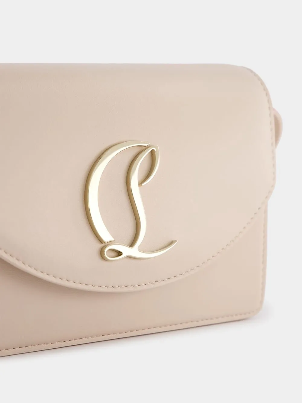 Loubi54 Beige Nappa Crossbody Bag