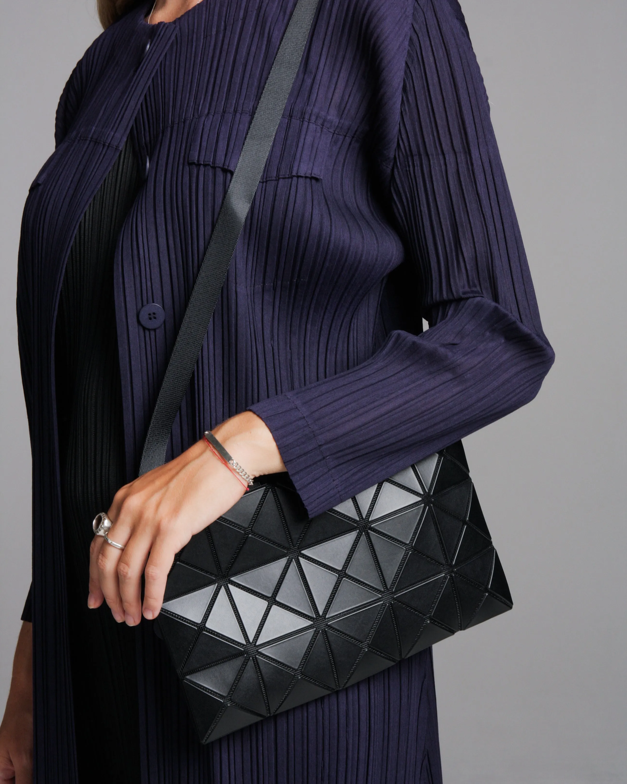 Matte Black Lucent Crossbody Bag