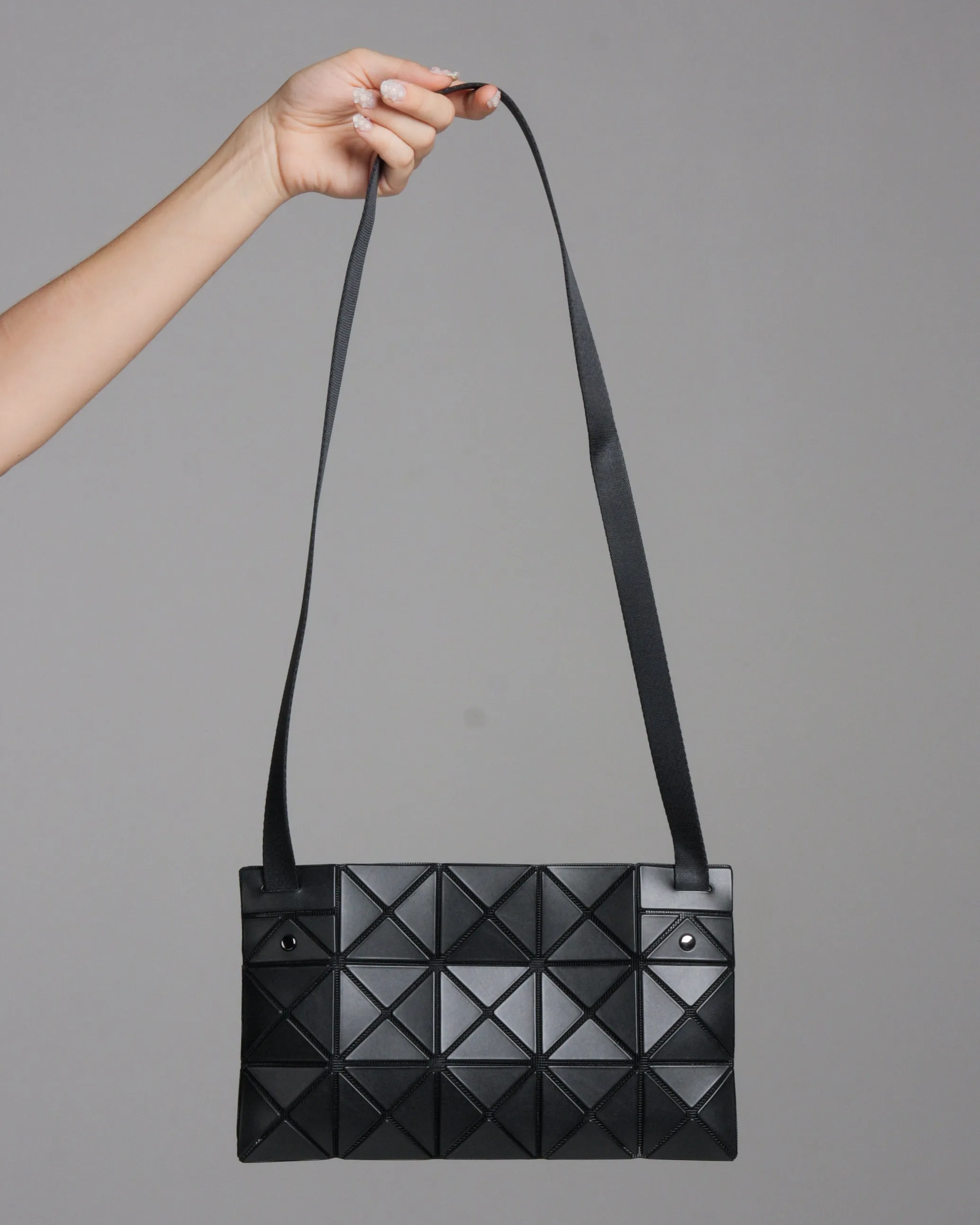 Matte Black Lucent Crossbody Bag