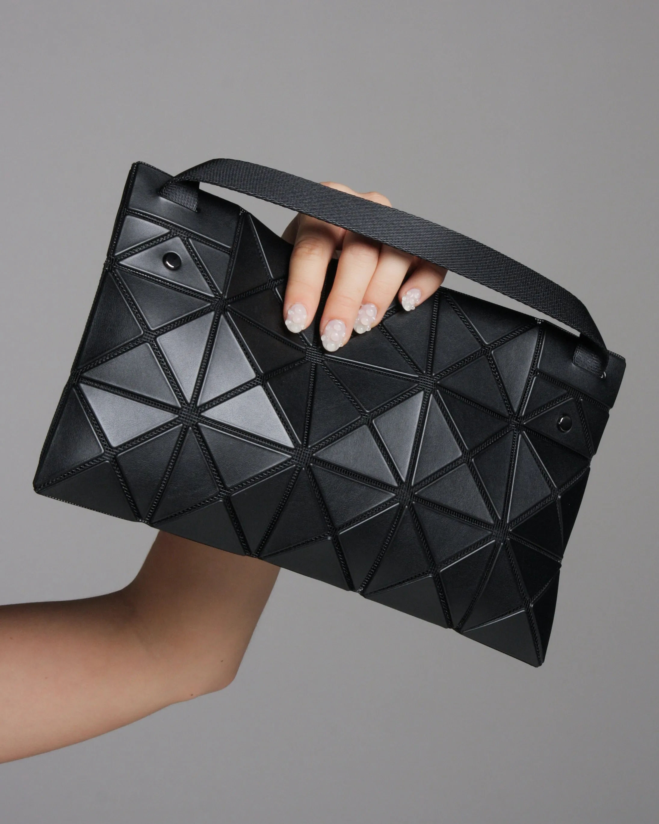 Matte Black Lucent Crossbody Bag