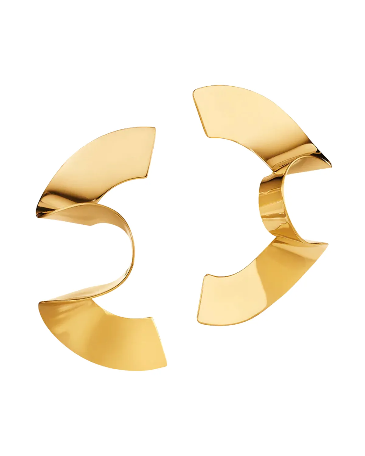 Maxi Twisted Sia Studs (Gold)