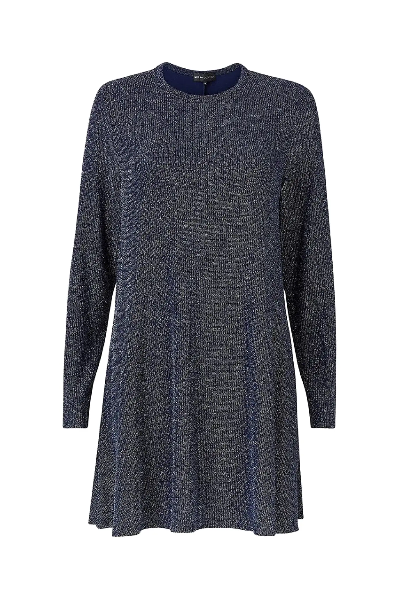 Mela London Navy Plus Size Shimmer Tunic Dress