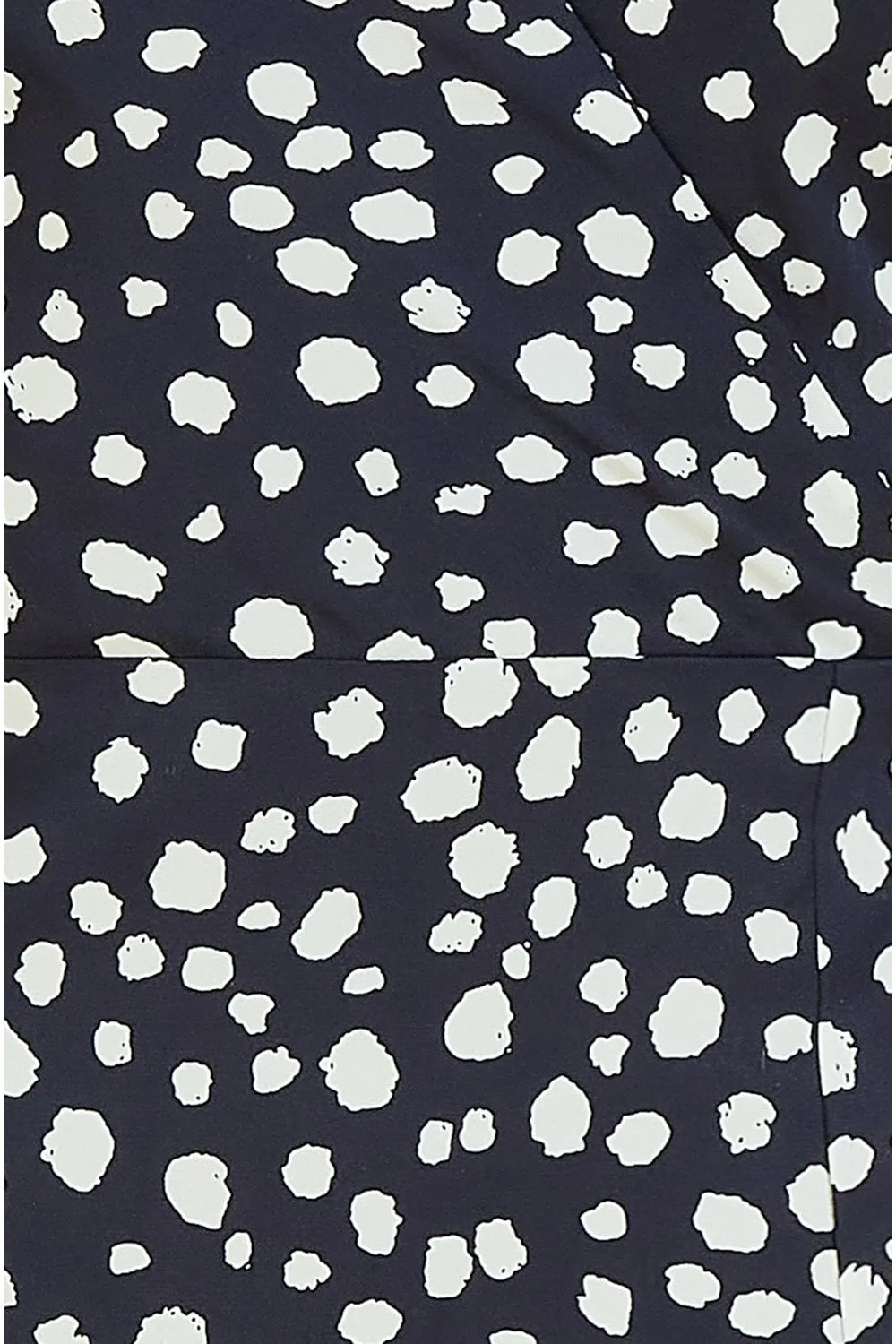 Mela Navy Spot Midi Tea Dress