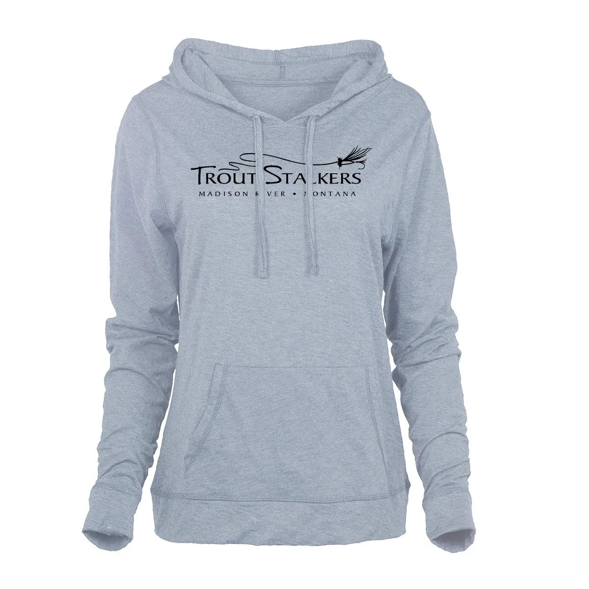 MTS Logo Women's Slub Hoody Blue Fog