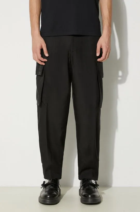 Neil Barrett trousers Fireman Loose Cargo Trousers men's black color MY30077B-Y032-001N