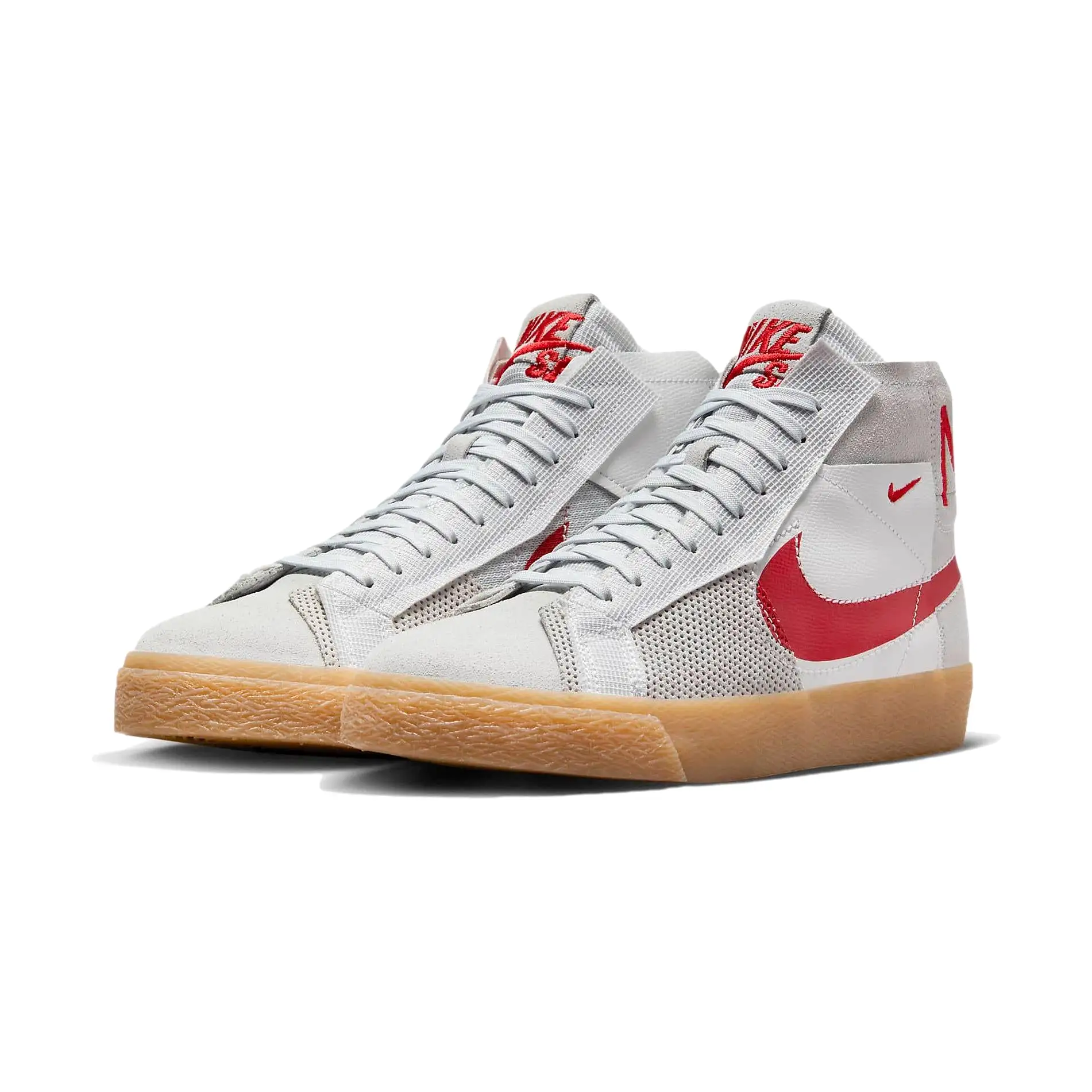 Nike SB Blazer Mid Premium Summit White/Pure Platinum/University Red