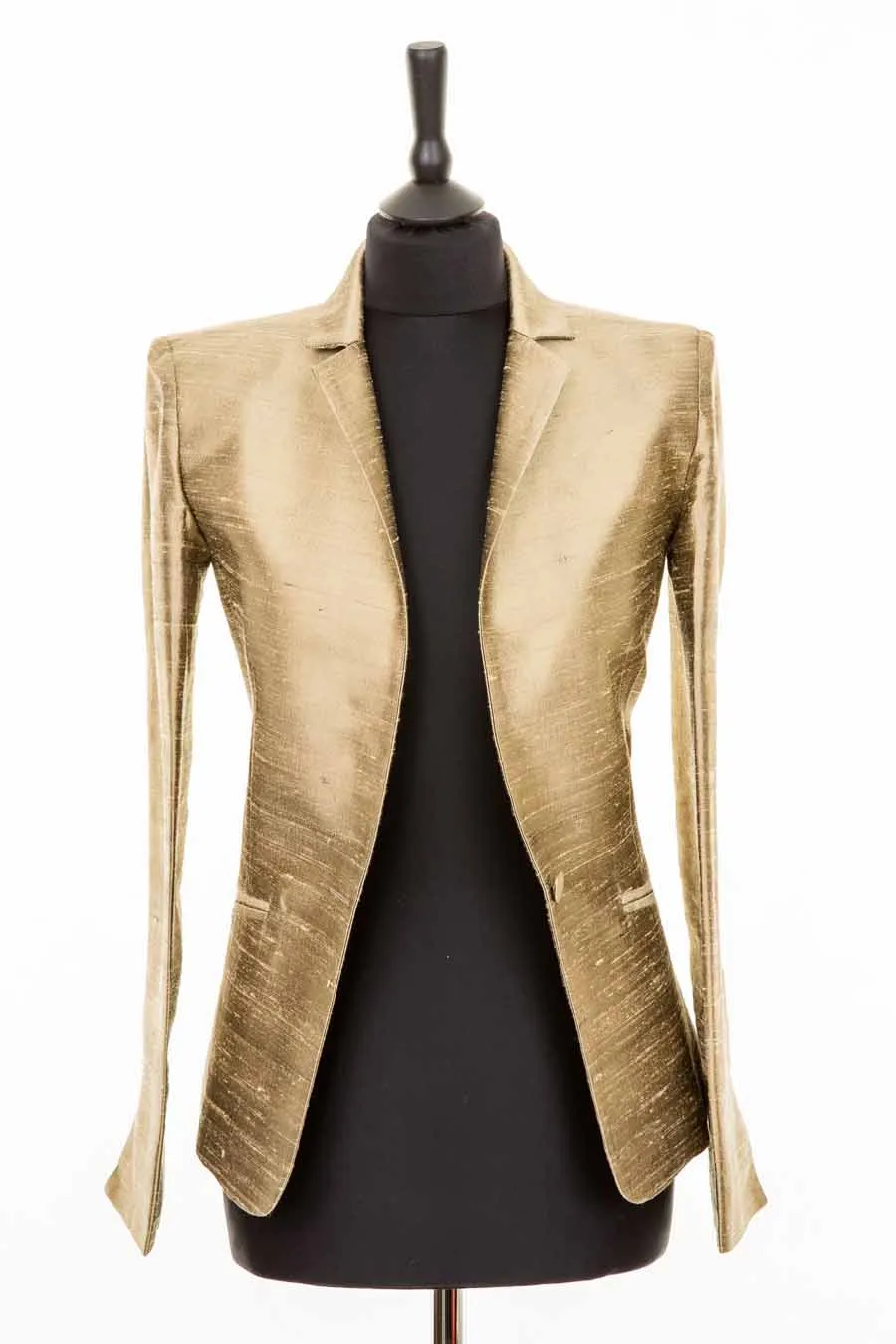 Nina Blazer in Oyster Gold