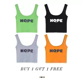 “NOPE” VEST BUY ONE GET ONE FREE BY32602