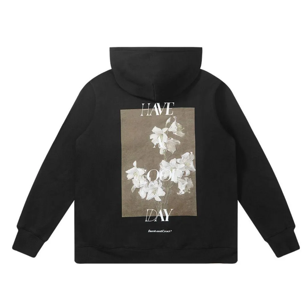 Oil Painting Floral Loose Hoodie