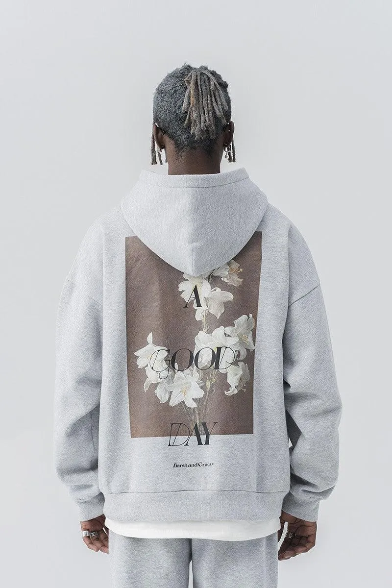 Oil Painting Floral Loose Hoodie