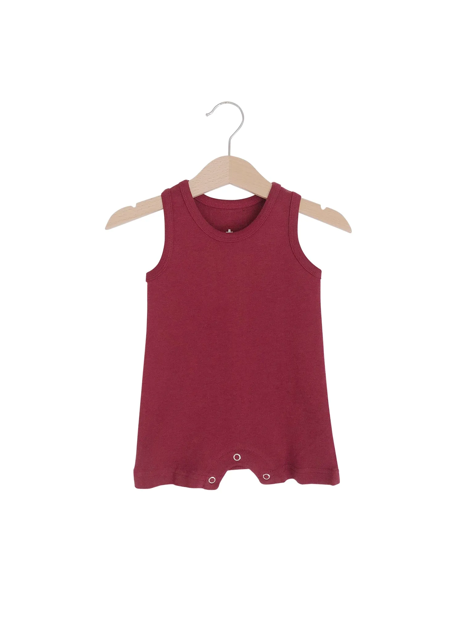 Organic Tank Romper -  Colors