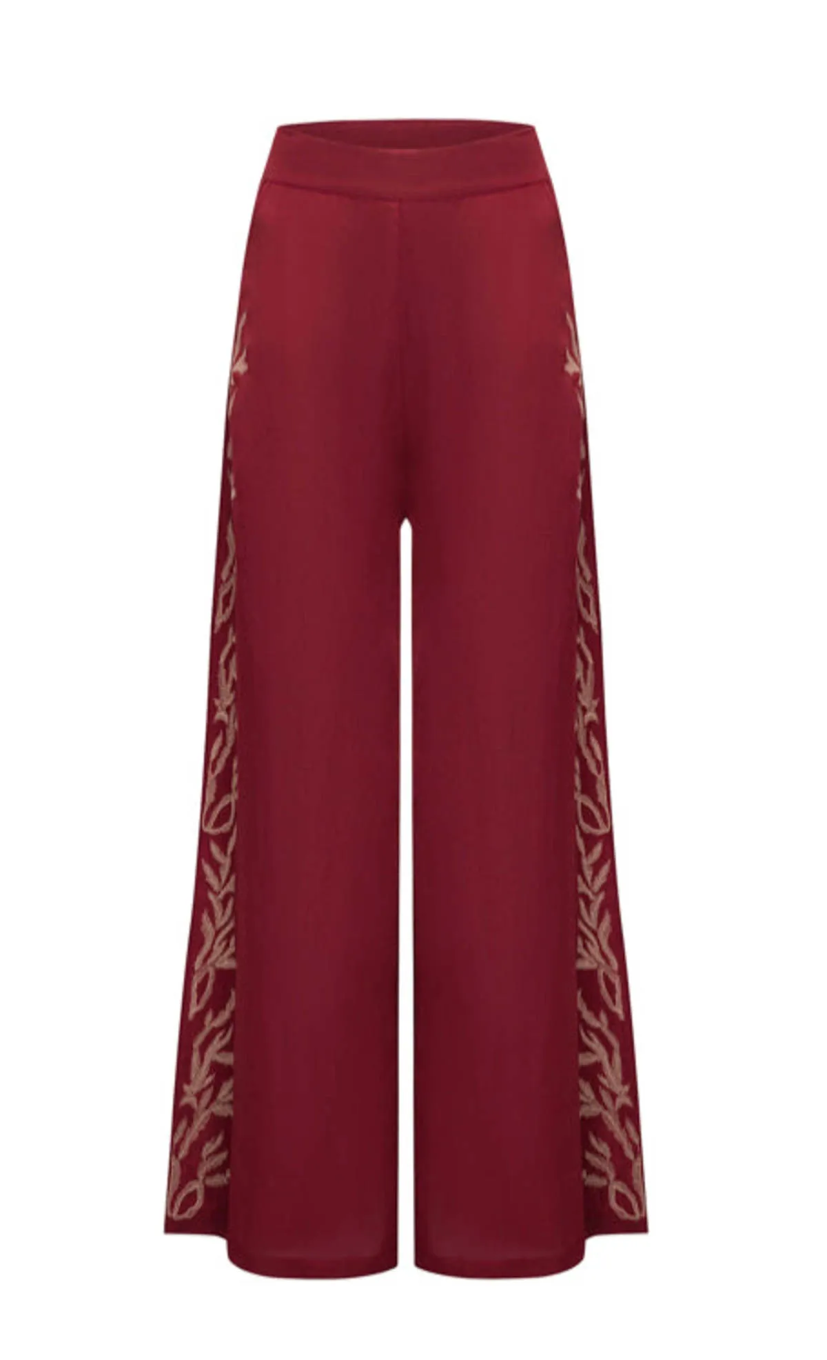 Palazzo Pants - Burgundy