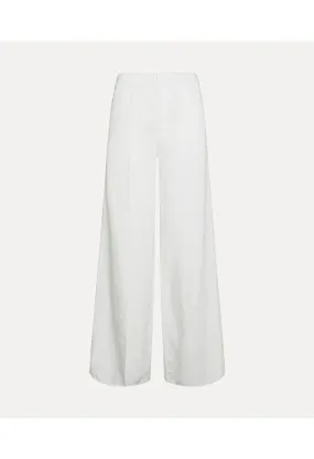 palazzo pants in cotton gabardine