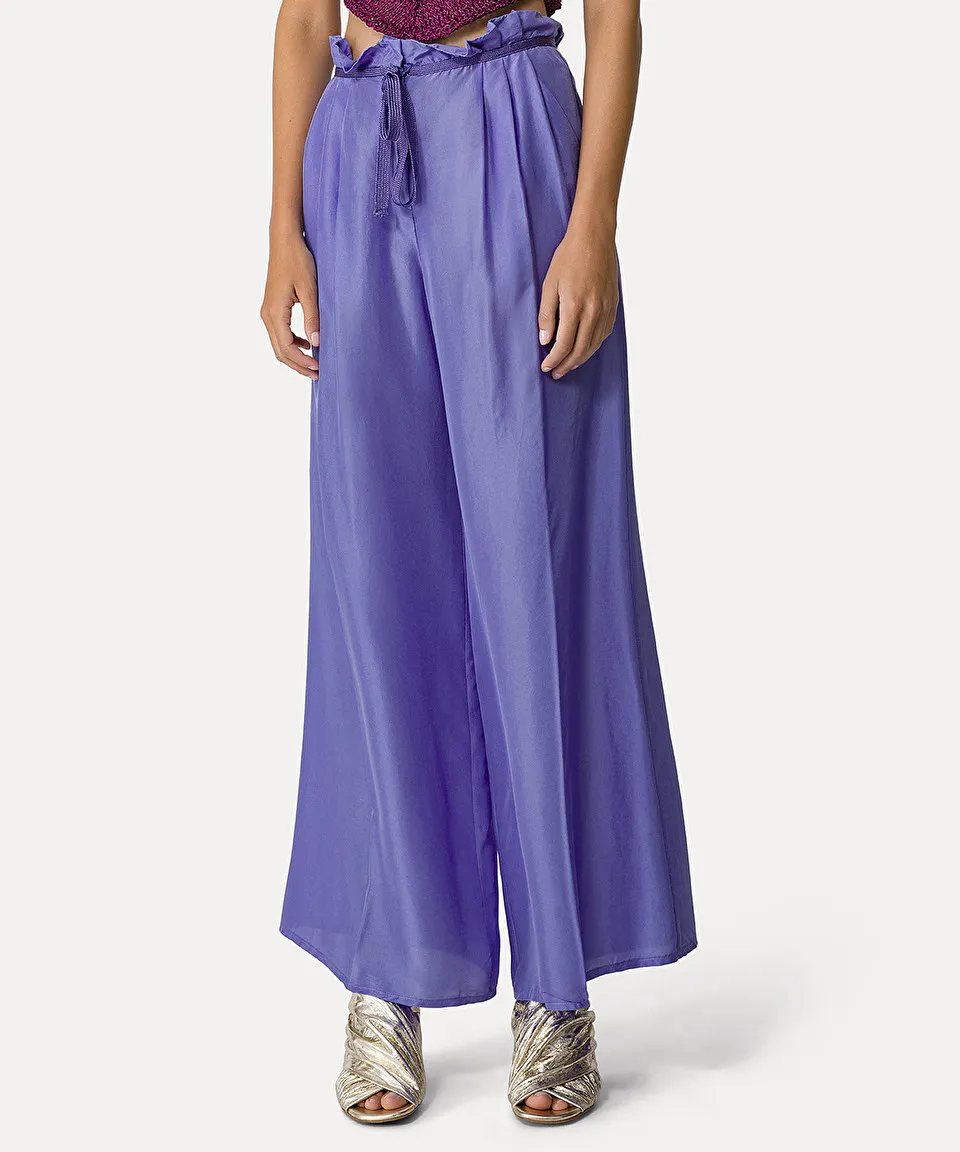 palazzo pants in habotai silk