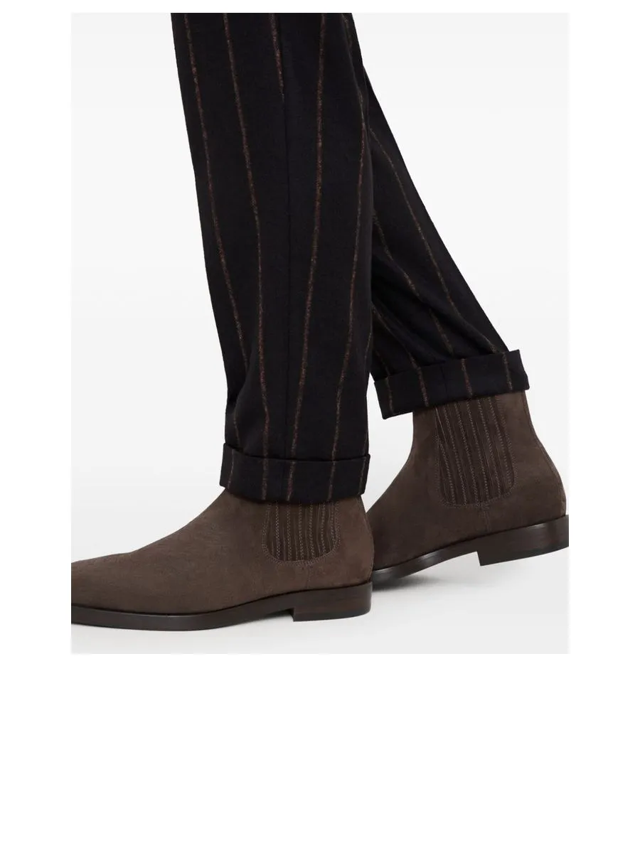 Panelled Anklelength Boots