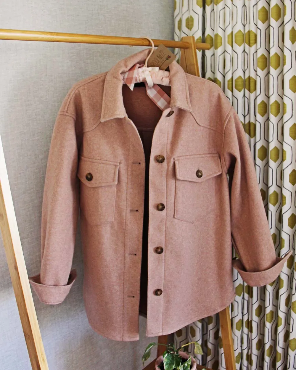 Pink Sage Shirt Jacket