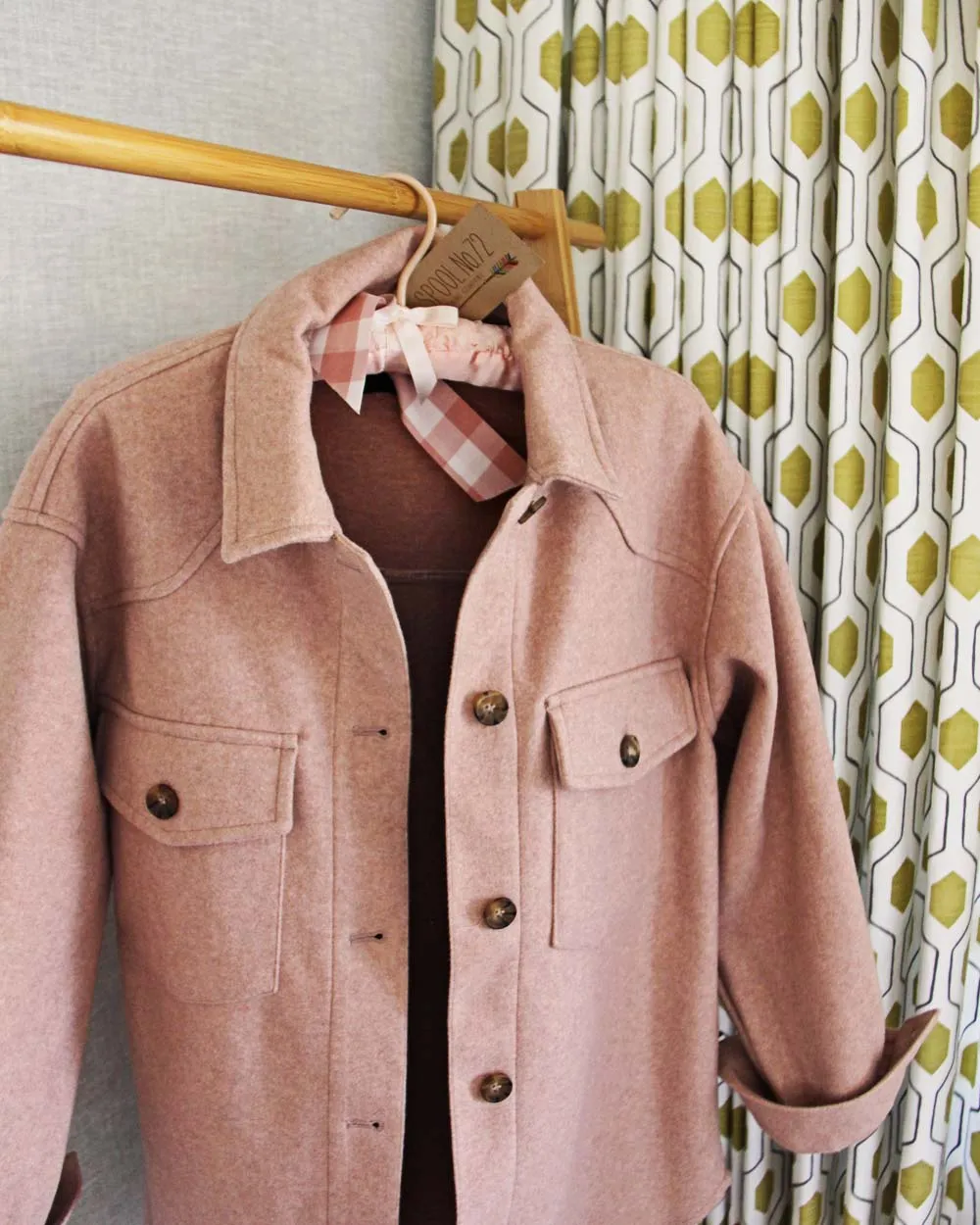 Pink Sage Shirt Jacket