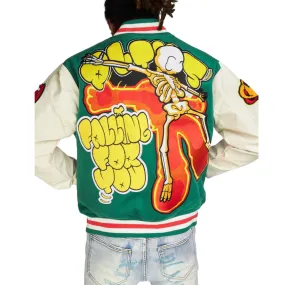 PLTKS: Never Slow Down Varsity Jacket