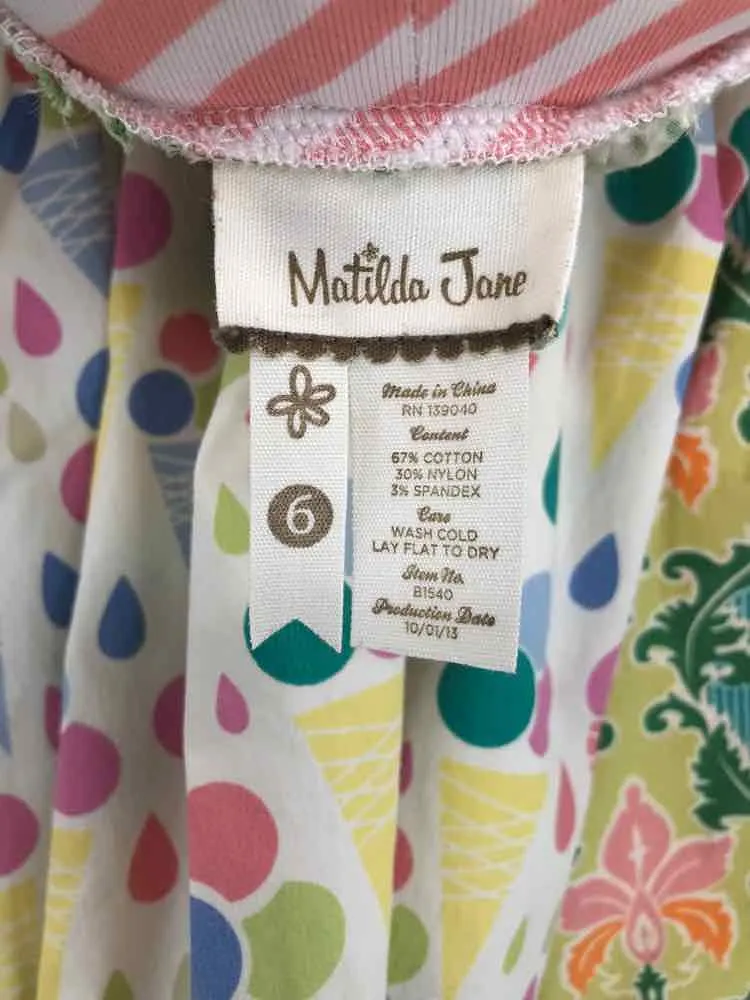 Pre-Owned Matilda Jane Green Child Size 6 Girl's Skirt