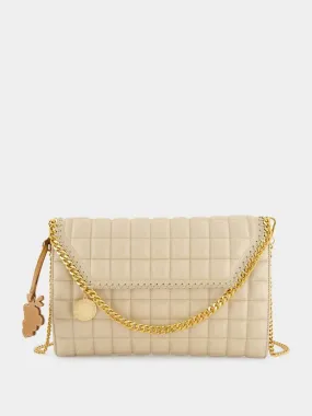 Quilted Beige Crossbody Bag