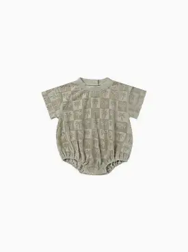 Rylee & Cru - Palm Check Relaxed Bubble Romper