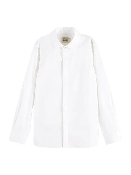 Scotch & Soda Boys L/S Slim Fit Dress Shirt _White 167560-0006