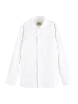 Scotch & Soda Boys L/S Slim Fit Dress Shirt _White 167560-0006