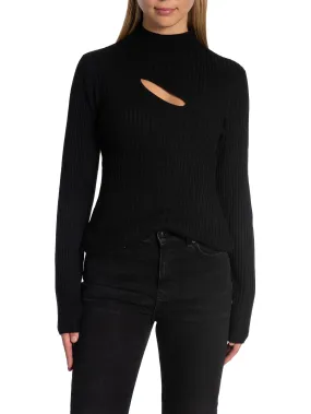 SECOND FEMALE KNIT SANKA KNIT T-NECK BLACK