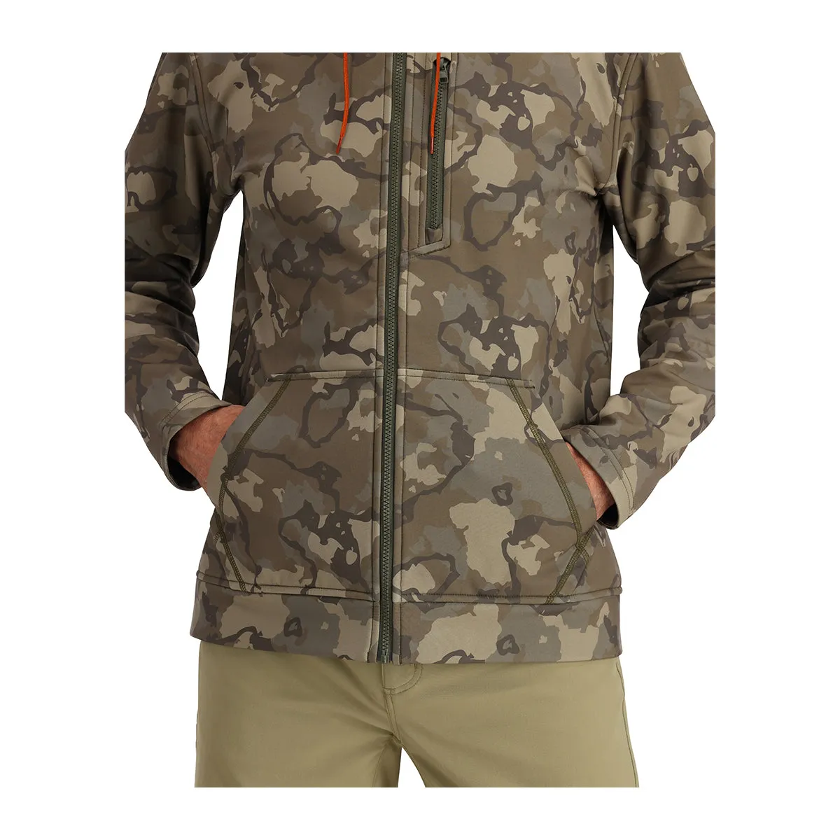 Simms Rogue Hoody Regiment Camo Olive Drab