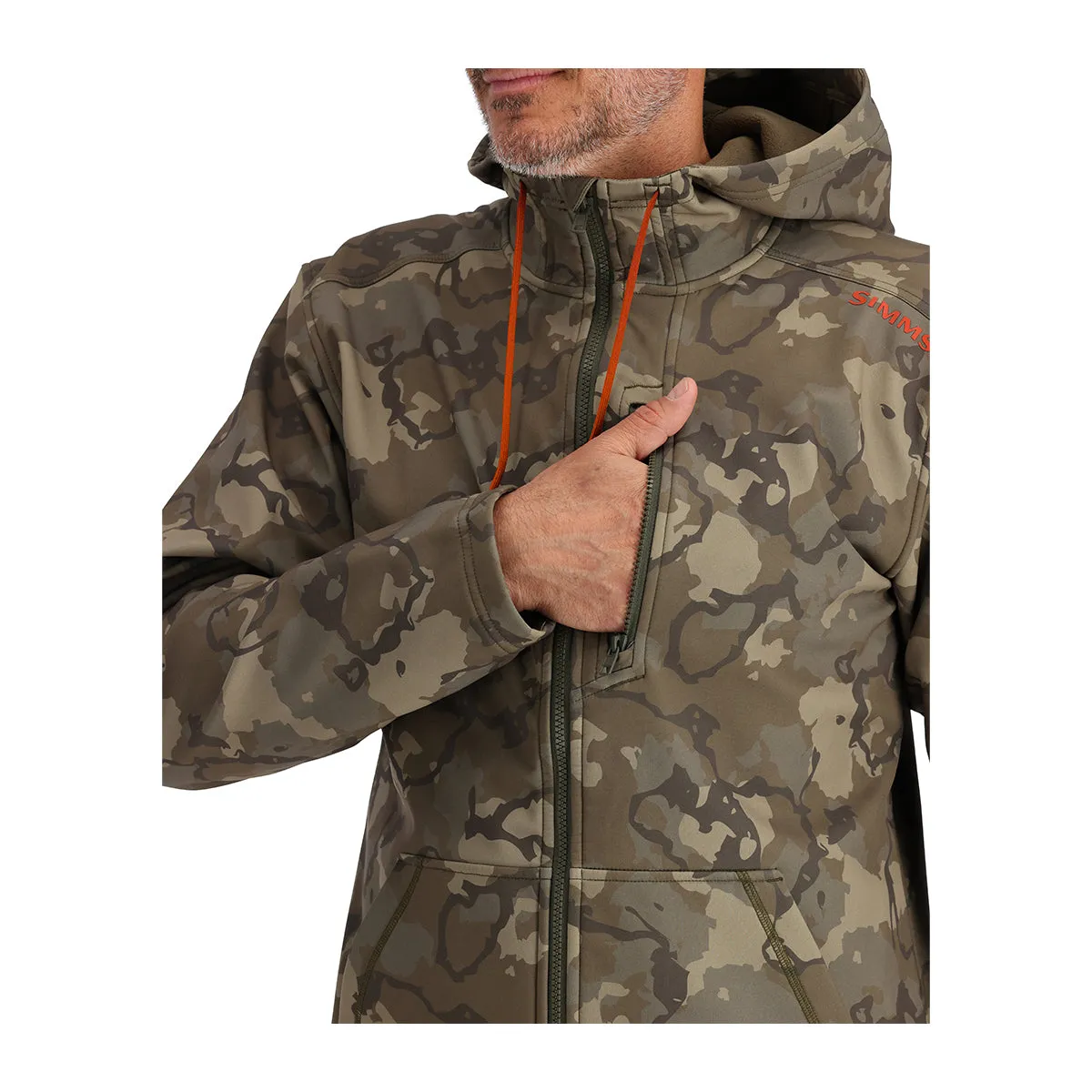 Simms Rogue Hoody Regiment Camo Olive Drab