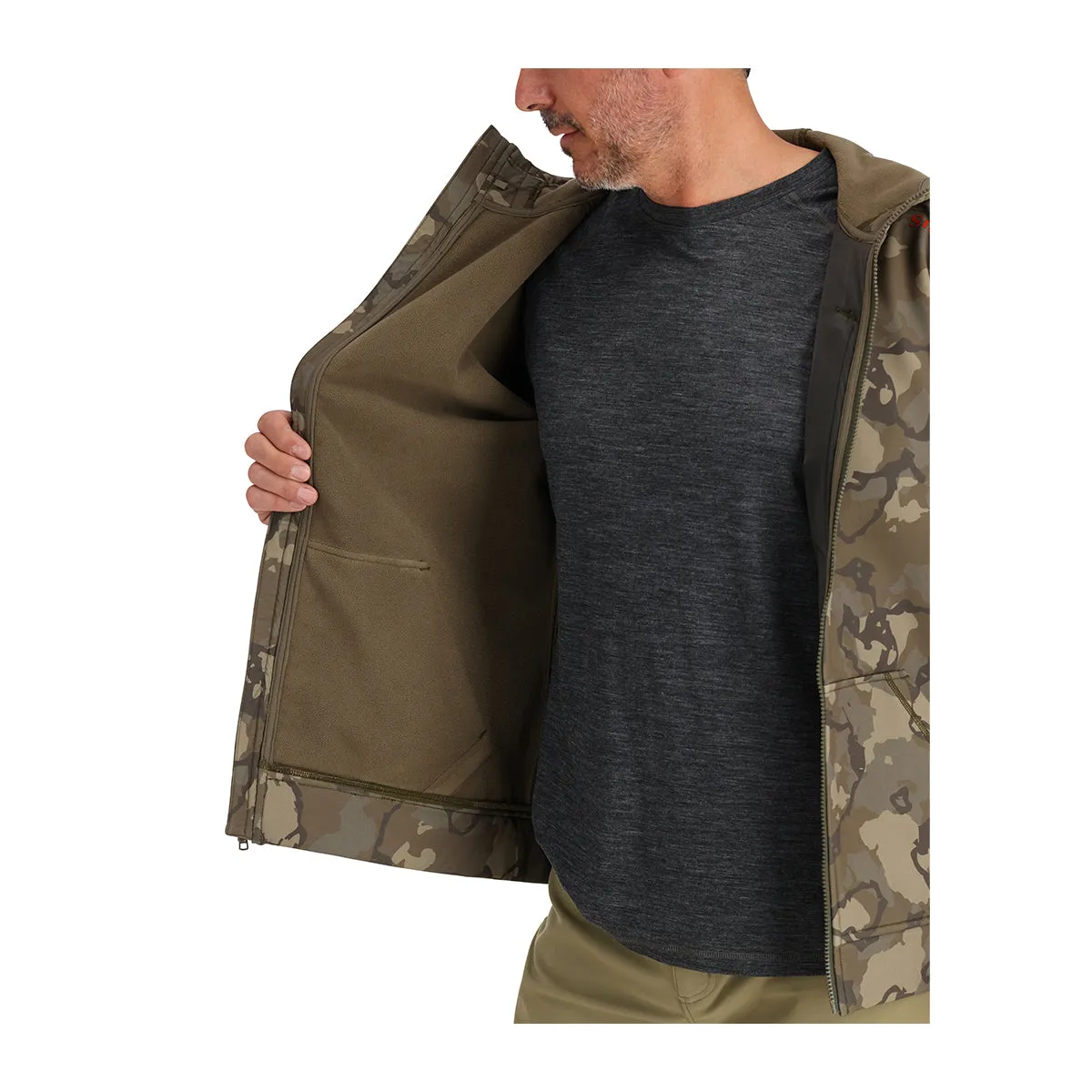 Simms Rogue Hoody Regiment Camo Olive Drab