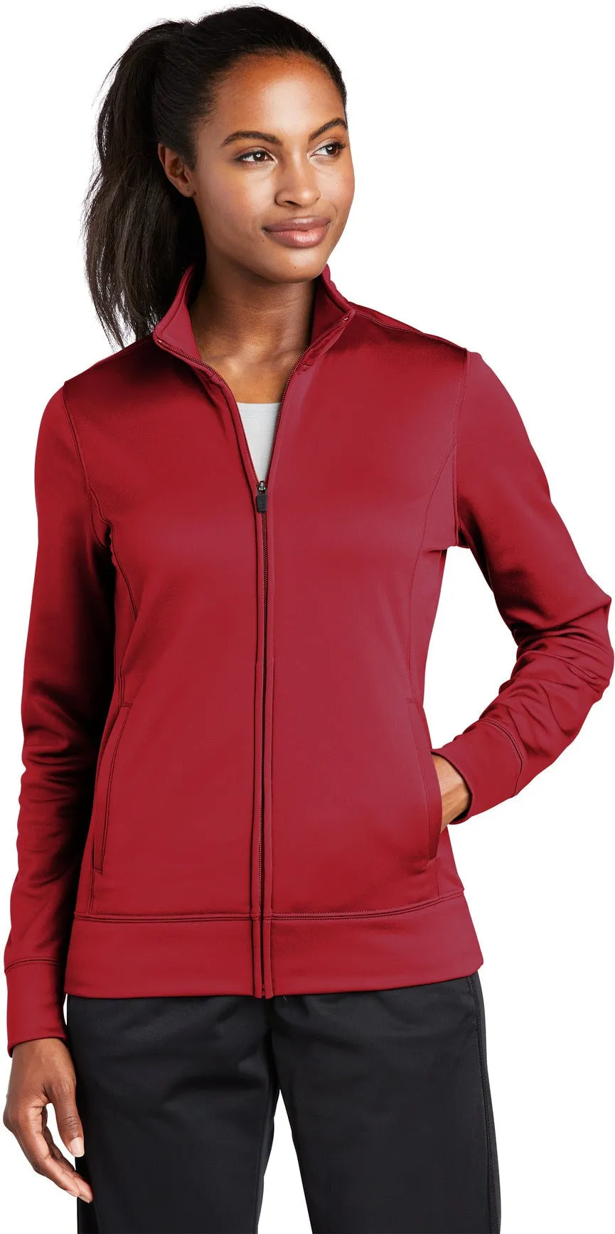 Sport-Tek Ladies Sport-Wick Fleece Full-Zip Jacket