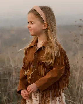 The Fringe Jacket by Rylee + Cru - Saddle - KIDS