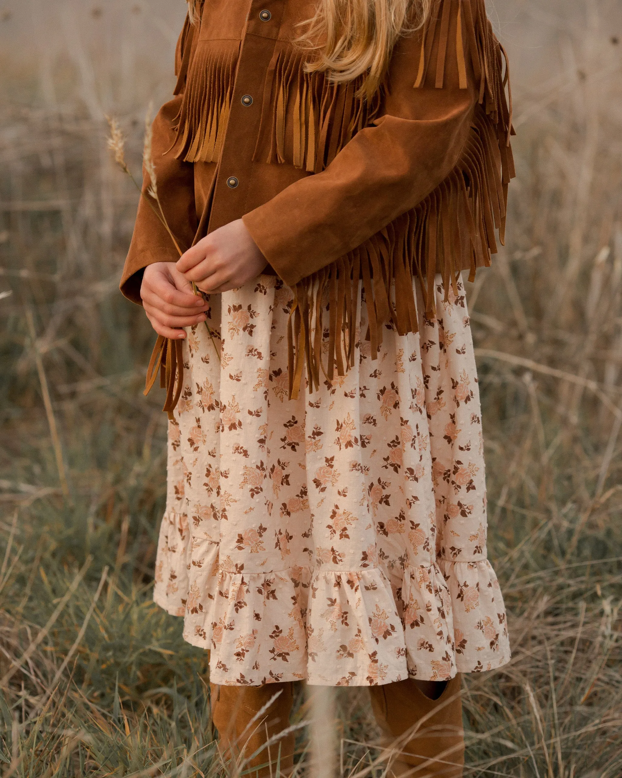 The Fringe Jacket by Rylee + Cru - Saddle - KIDS