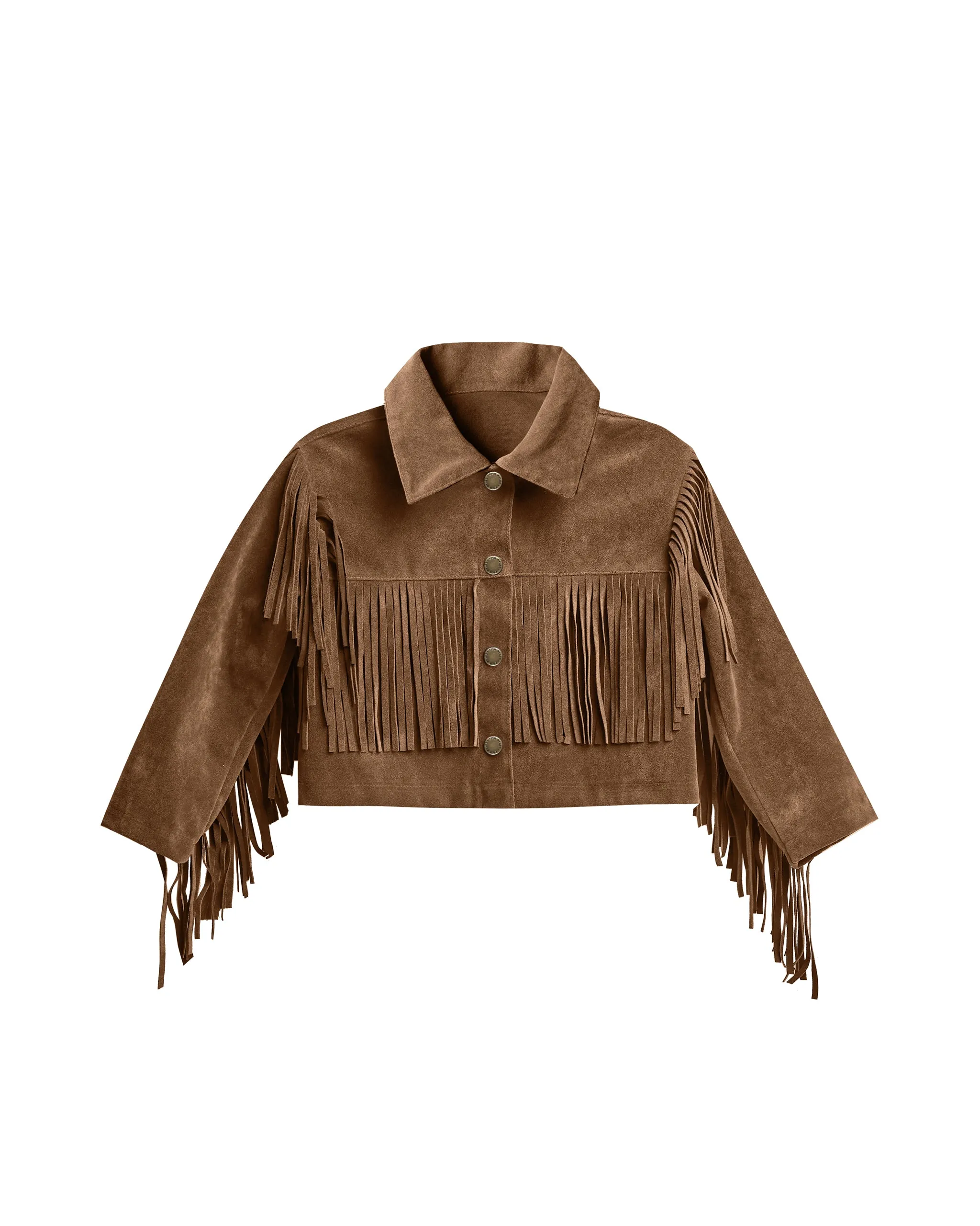 The Fringe Jacket by Rylee + Cru - Saddle - KIDS