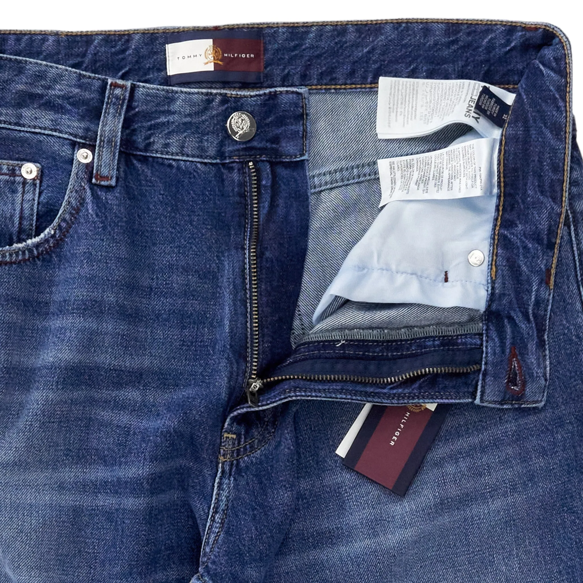 Tommy Hilfiger Blue Raw Hem Jeans