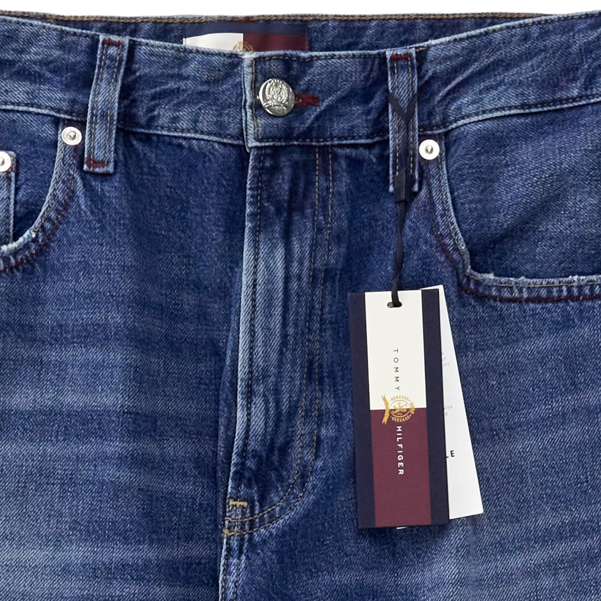 Tommy Hilfiger Blue Raw Hem Jeans