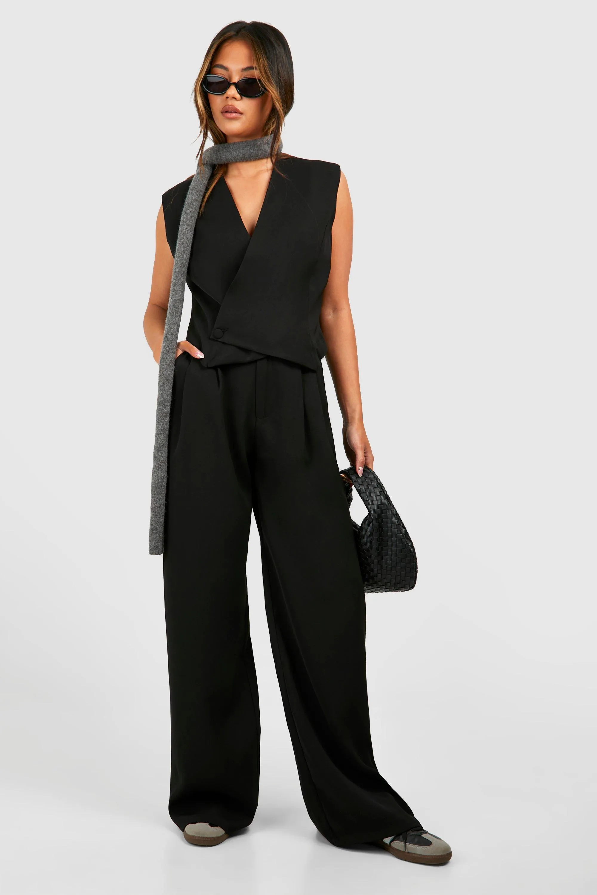 Trousers | Fluid Wide Leg Trousers | boohoo