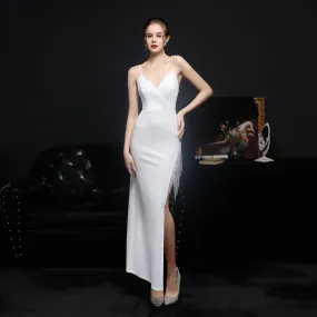 Wedding Car Model Exhibition Long Camisole Gown Dress