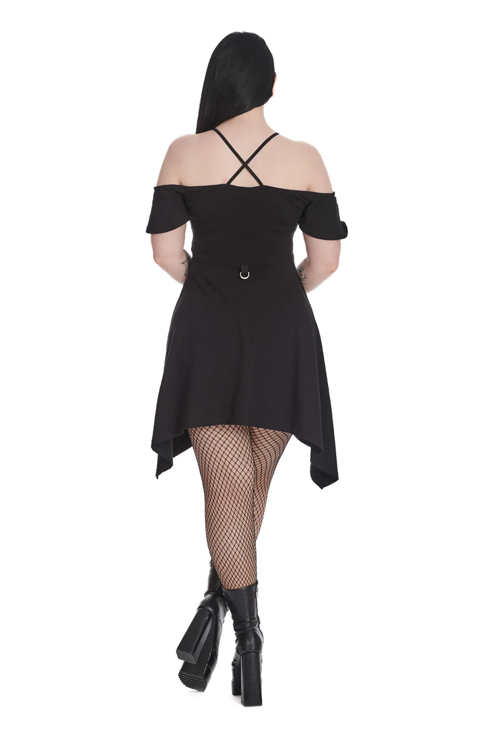 WITCHING YOUR THOUGHTS OFF SHOULDER DRESS