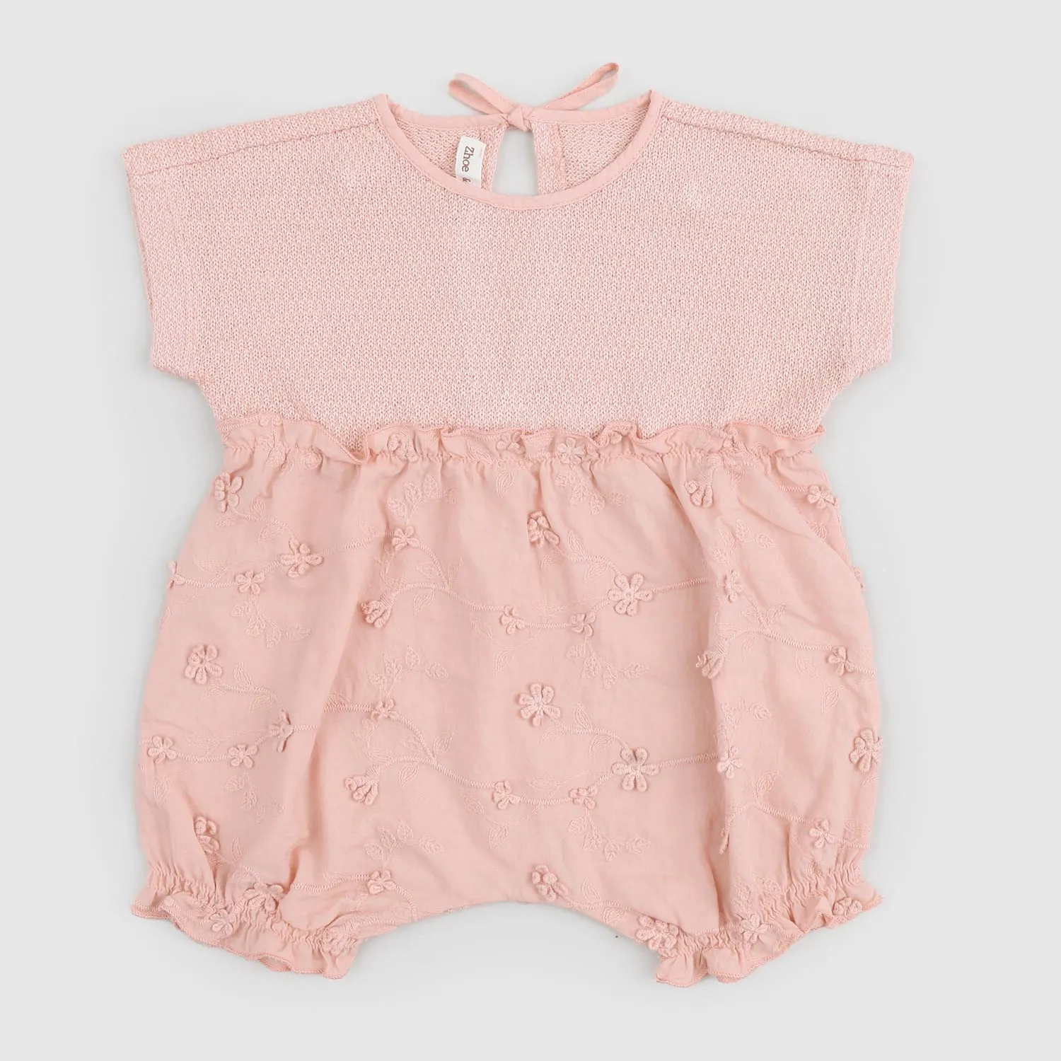 Zhoe & Tobiah Old Pink Baby Girl Romper